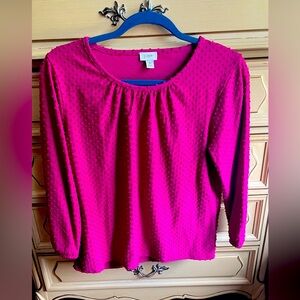 J Crew Top 3/4 sleeves